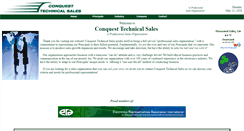 Desktop Screenshot of conquesttechnicalsales.com
